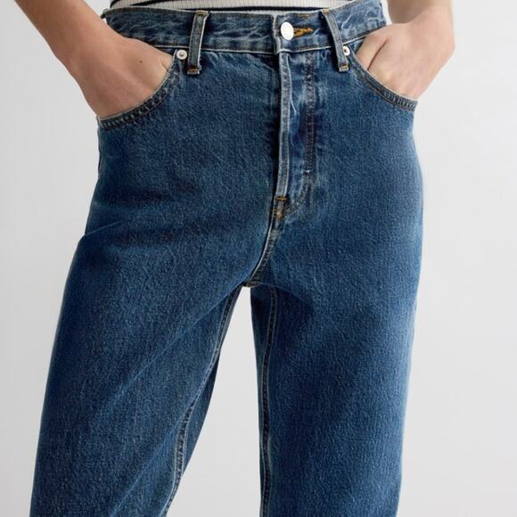 Everlane 90s Cheeky Straight Leg Jean High Rise Organic Cotton Denim 26 R - Picture 3 of 13